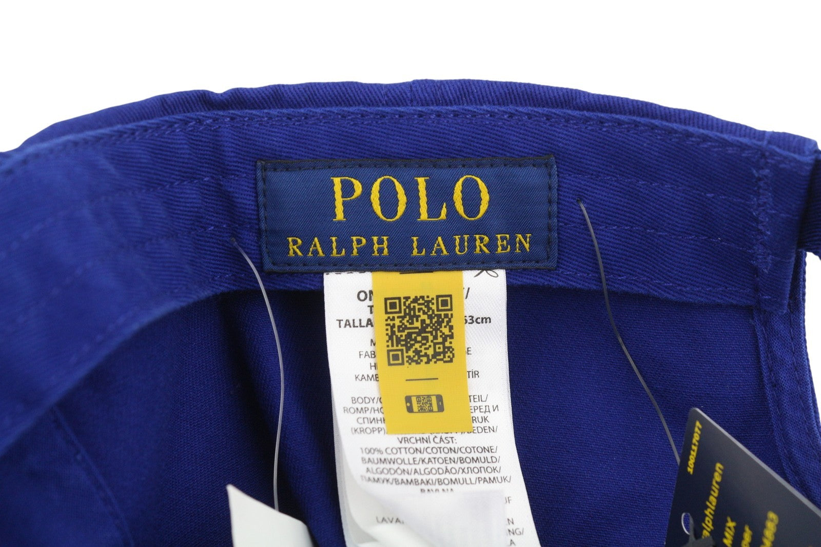 RALPH LAUREN Men Cap OS Blue Embroidered Logo Cotton Baseball Unisex