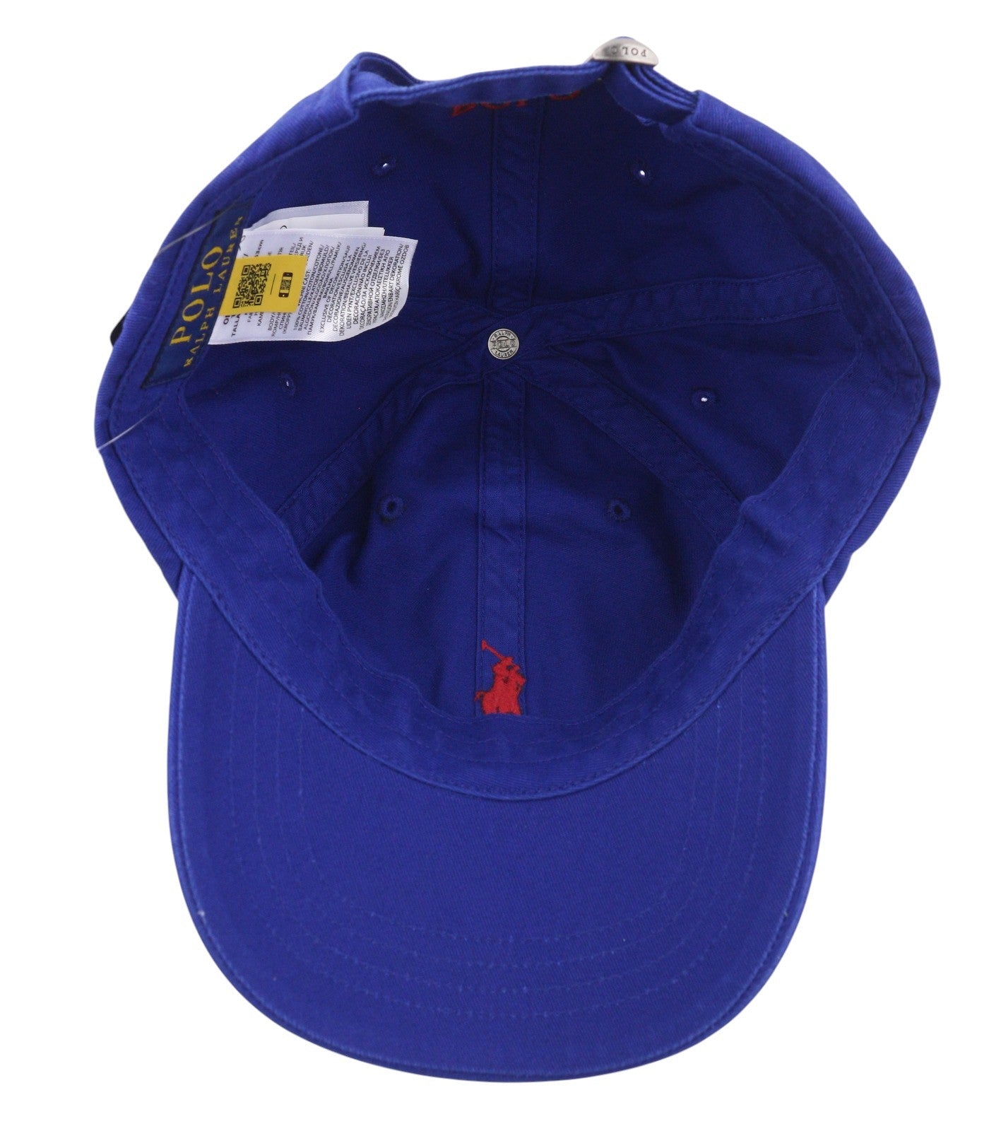 RALPH LAUREN Men Cap OS Blue Embroidered Logo Cotton Baseball Unisex