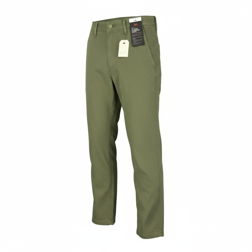 LEVI'S XX Chino Men Trousers W29/L32 Khaki Green Authentic Fit Big E Mid Waist