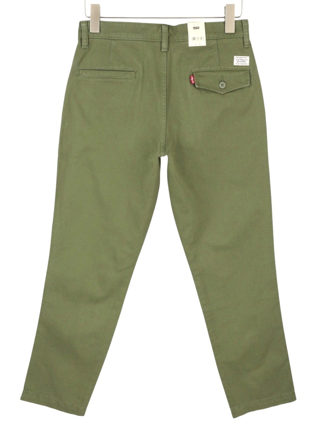 LEVI'S XX Chino Men Trousers W29/L32 Khaki Green Authentic Fit Big E Mid Waist