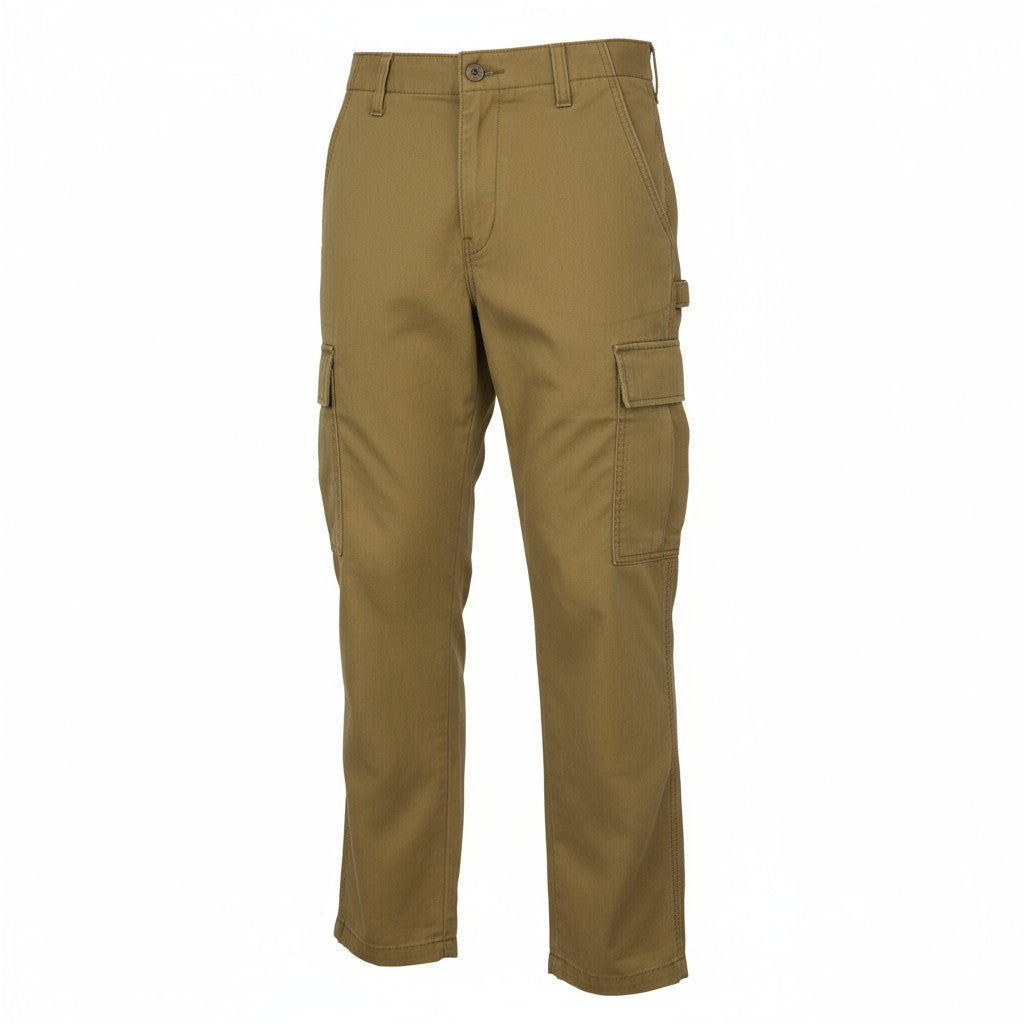 LEVI'S XX Cargo Men Trousers W32/L30 Brown Straight Fit Zip Fly Patch Pockets