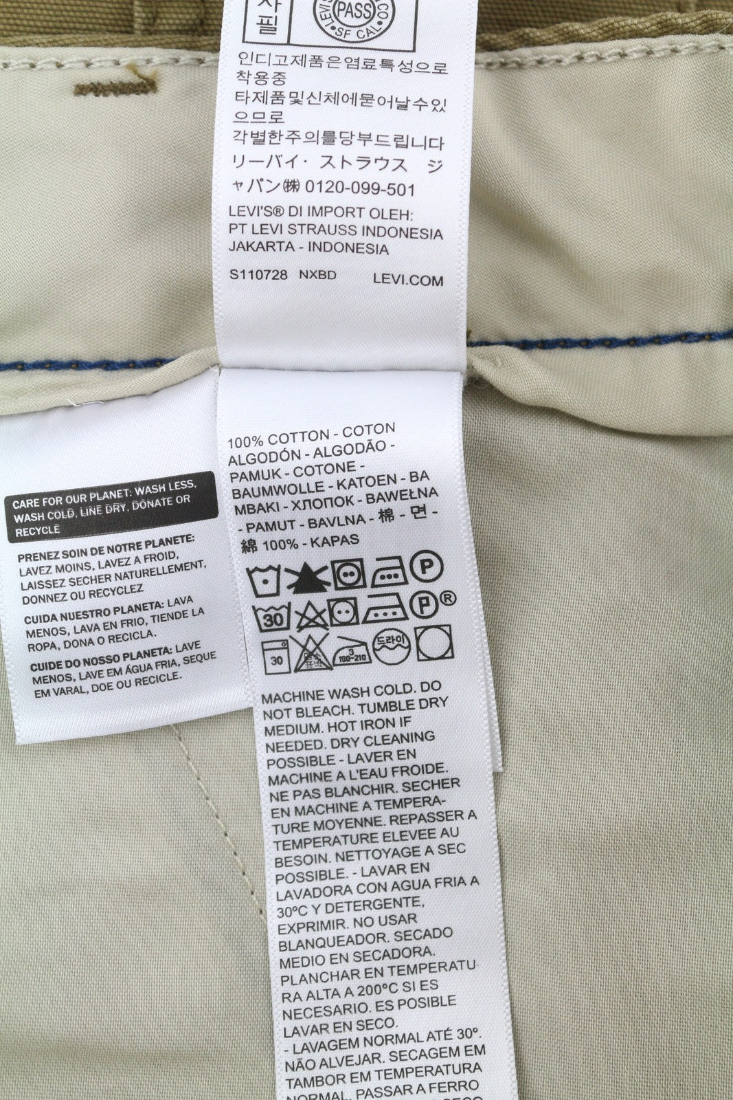 LEVI'S XX Cargo Men Trousers W31/L30 Brown Straight Fit Zip Fly Patch Pockets