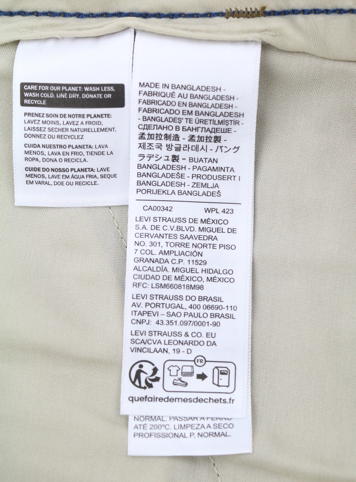 LEVI'S XX Cargo Men Trousers W32/L32 Brown Straight Fit Zip Fly Patch Pockets