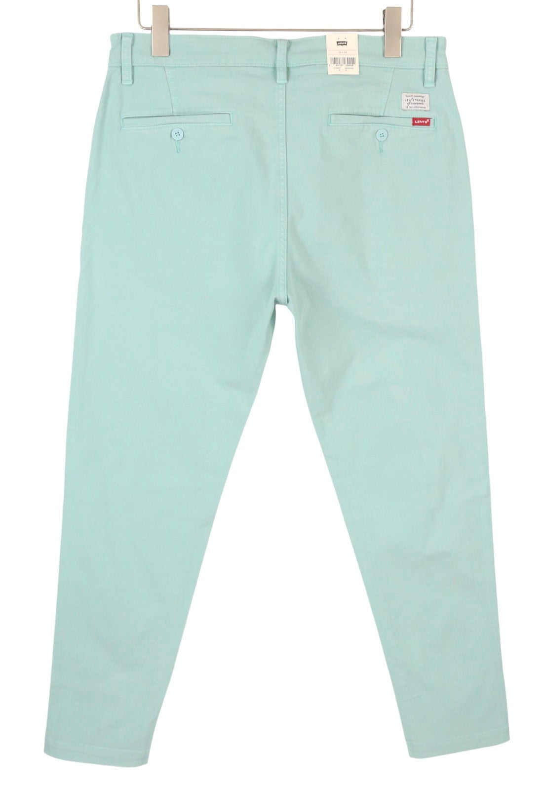 LEVI'S XX Chino Men Trousers W34/L34 Blue Standard Taper Big E Stretch Zip Fly