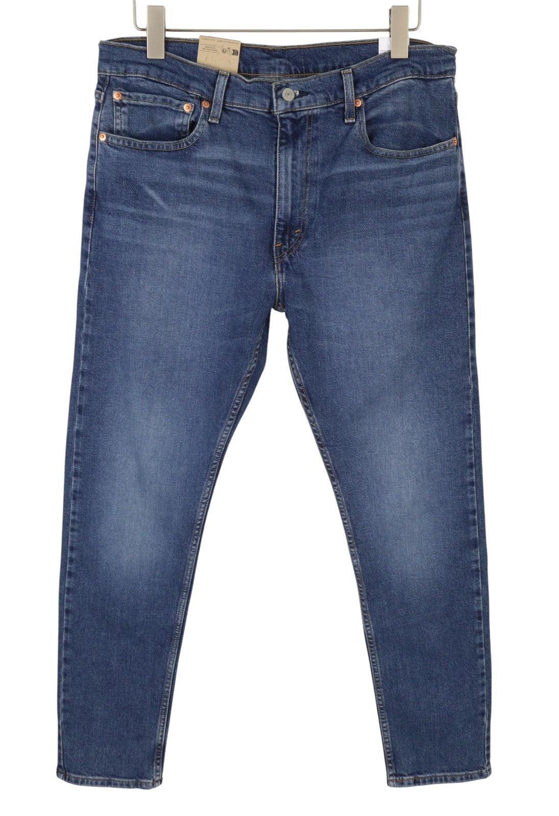 LEVI'S 512 Men Jeans W36/L32 Slim Taper Stretch Extensible Faded Denim Blue