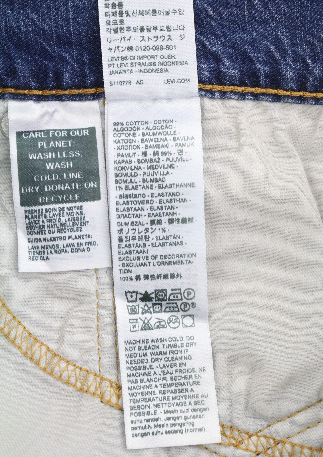 LEVI'S 511 vyriški džinsai W38/L34 mėlyni, išblukę, lengvi, tamprūs, prailginami. 
