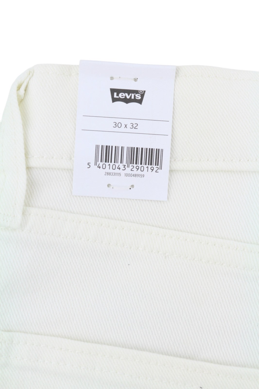 LEVI'S 512 Men Jeans W30/L32 White Premium Big E Slim Tapered Fit Zip Fly Denim