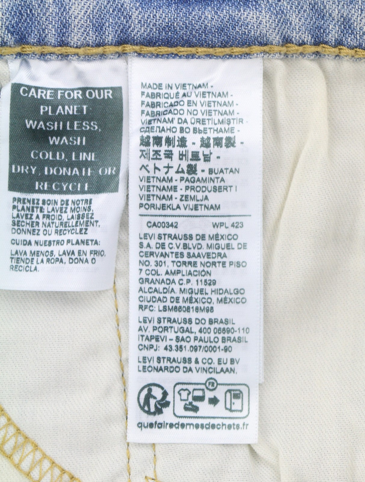 LEVI'S 512 vyriški džinsai W32/L32 Slim Taper Stretch Extensible Faded Denim Blue 