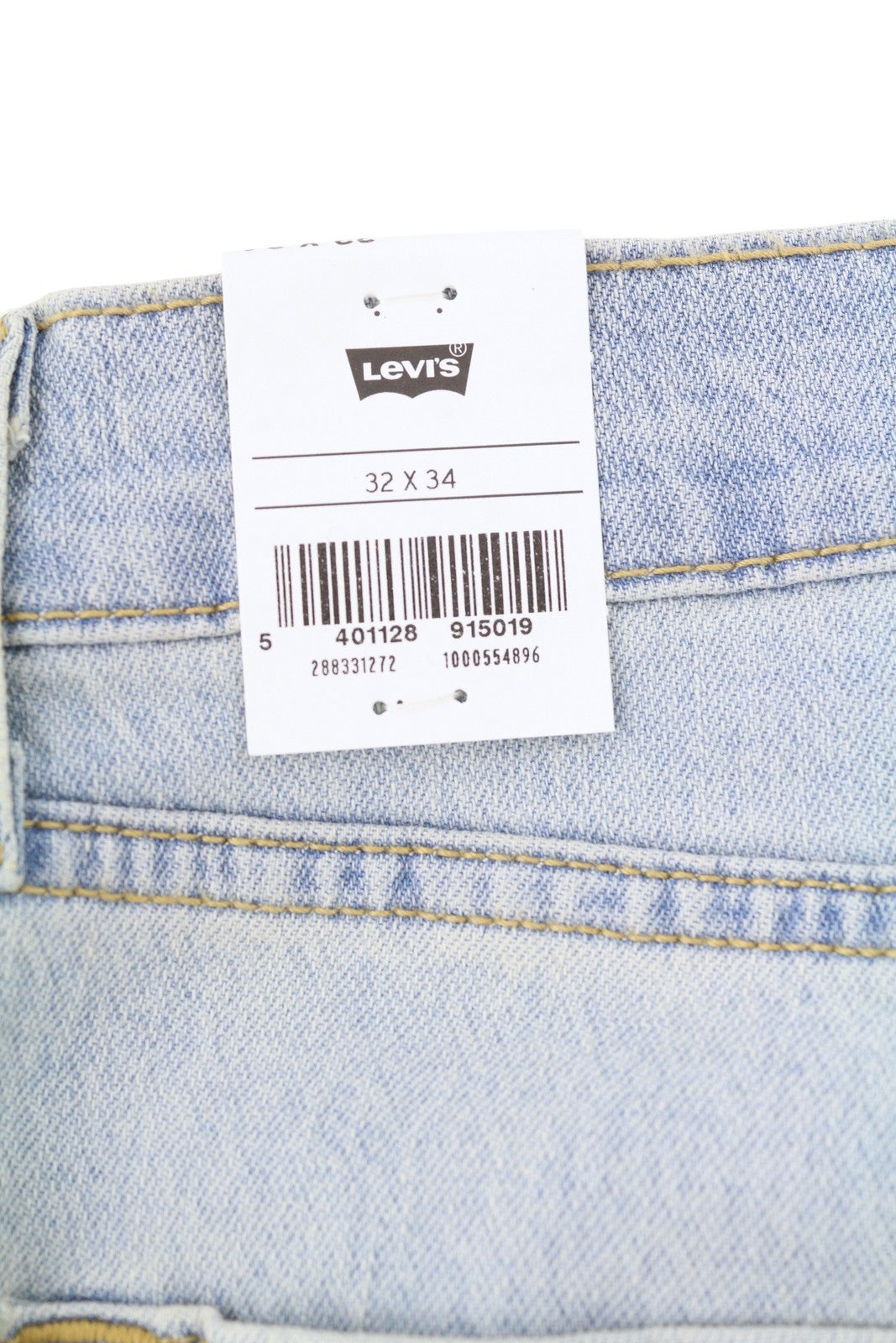 LEVI'S 512 Men Jeans W32/L34 Slim Taper Stretch Extensible Faded Denim Blue