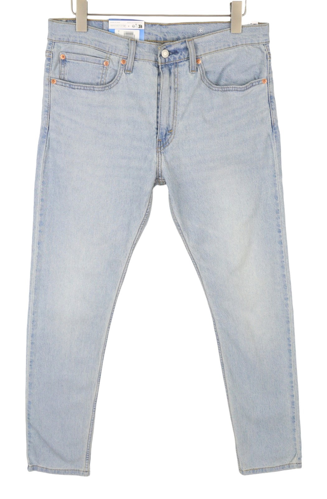 LEVI'S 512 Men Jeans W34/L32 Slim Tapered Stretch Extensible Faded Denim Blue