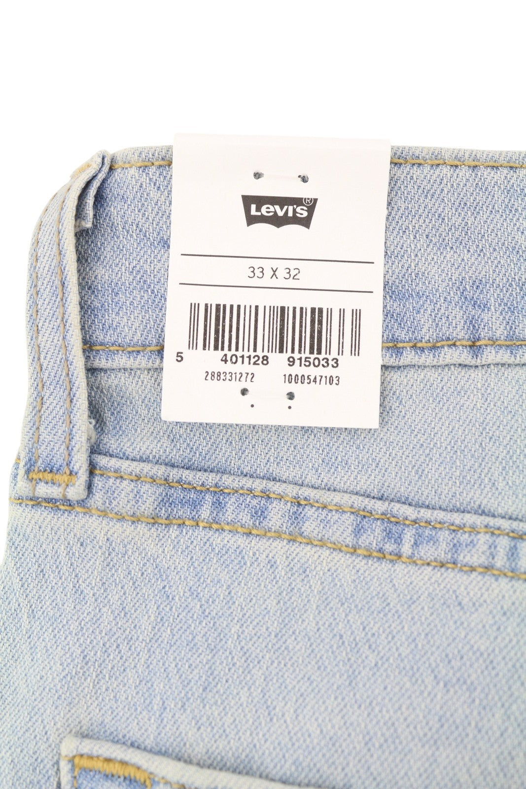 LEVI'S 512 Men Jeans W33/L32 Slim Tapered Stretch Extensible Faded Denim Blue