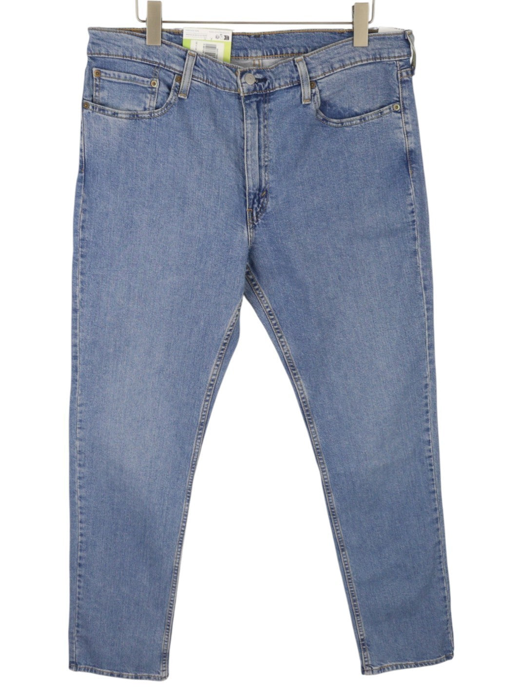 LEVI'S 511 vyriški džinsai W38/L34 Slim Flex Stretch su prailginamu užtrauktuku, išblukusia mėlyna spalva 