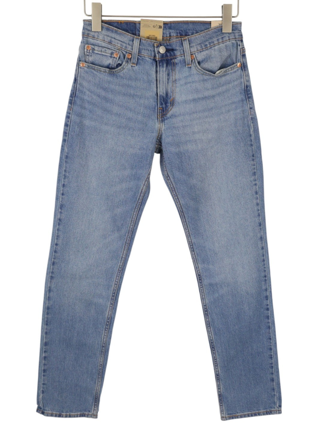 LEVI'S 511 vyriški džinsai W28/L32 Slim Stretch su prailginamu užtrauktuku, išblukintos mėlynos spalvos 