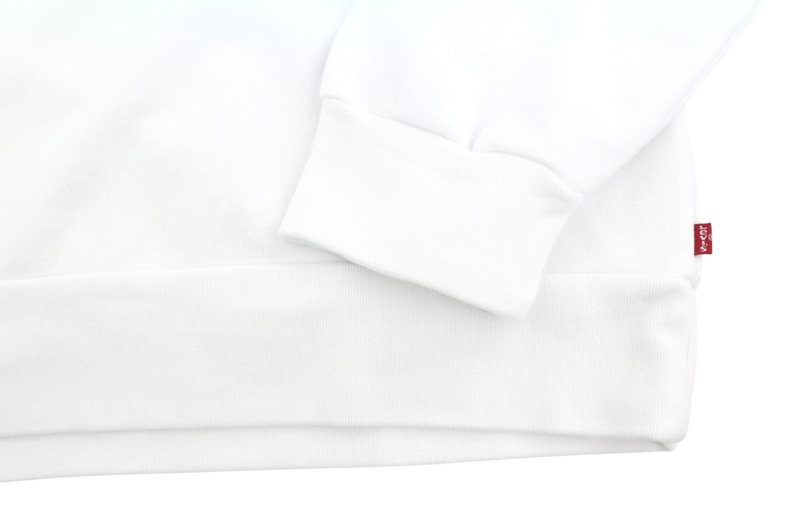 LEVI'S Standard Fit Men Sweatshirt M White Graphic Logo Crew Collar Pullover