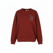 LEVI'S Standard Fit Men Sweatshirt 2XL Red Crew Neck Front Logo Cotton Pullover