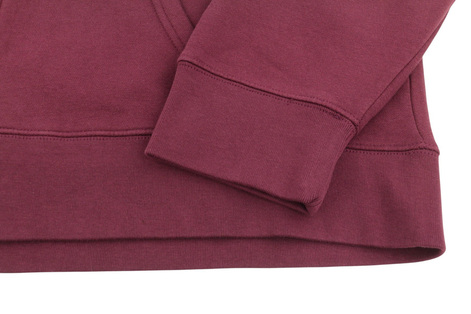 LEVI'S Standard Fit Men Hoodie XL Burgundy Full Zip Pockets Patch Logo Hooded