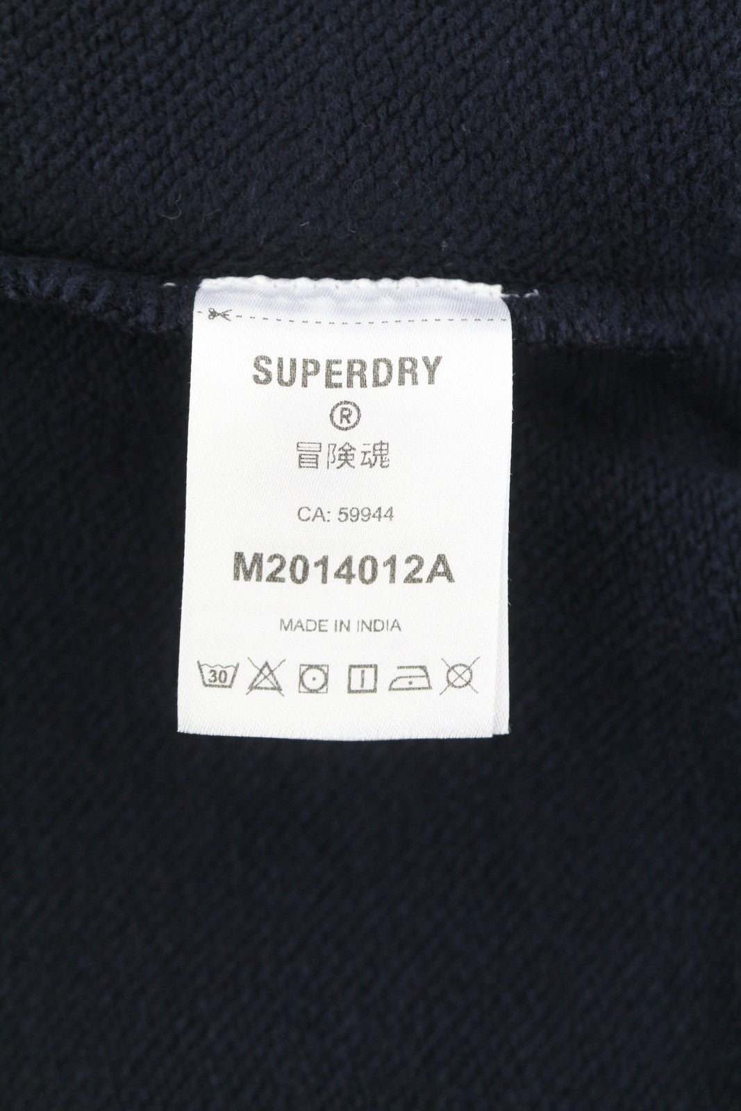 SUPERDRY Vintage Athletic Crew Men Sweatshirt M Dark Blue Front Logo Pullover