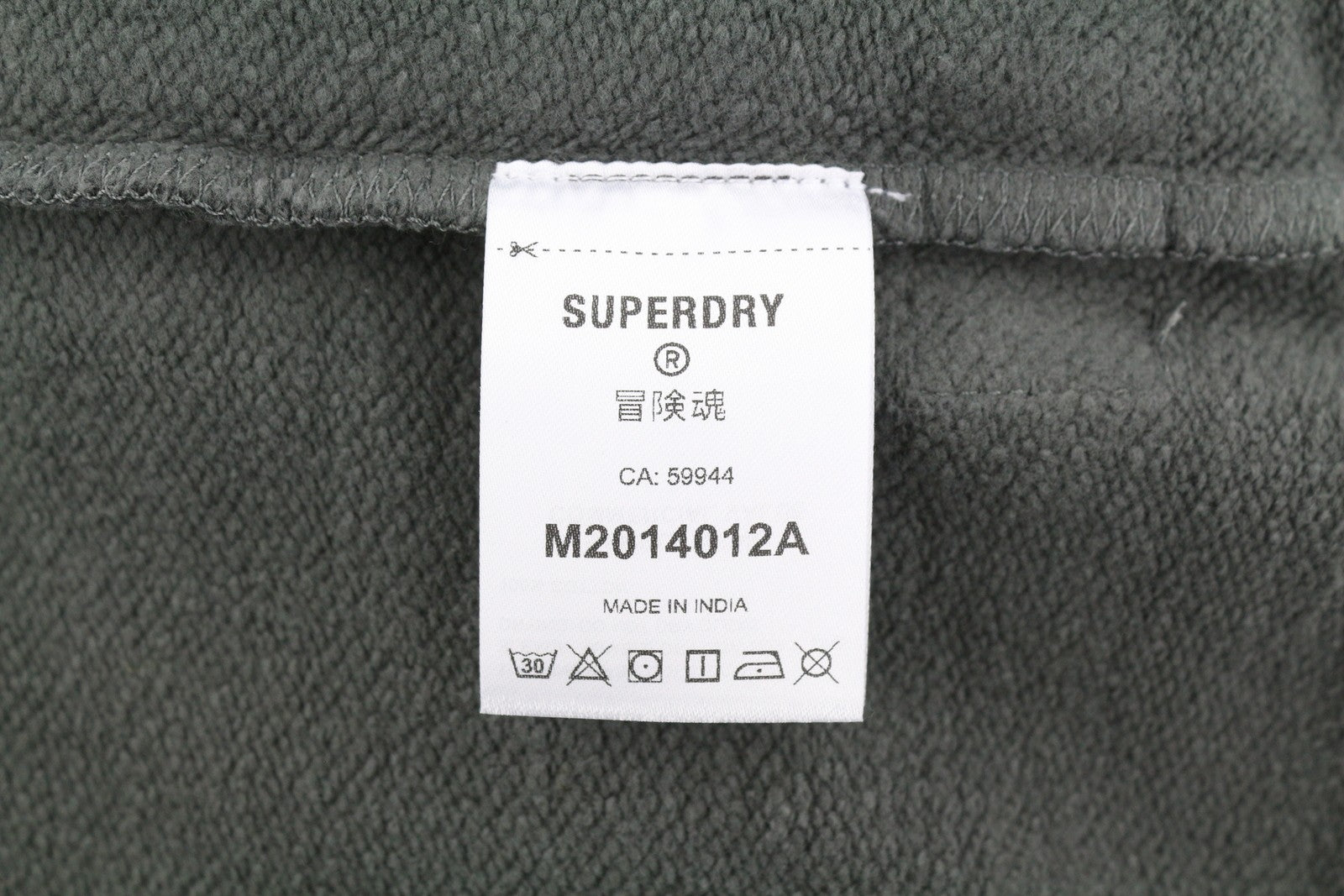 SUPERDRY Vintage Athletic Crew Men Sweatshirt M Grey Front Logo Cotton Pullover