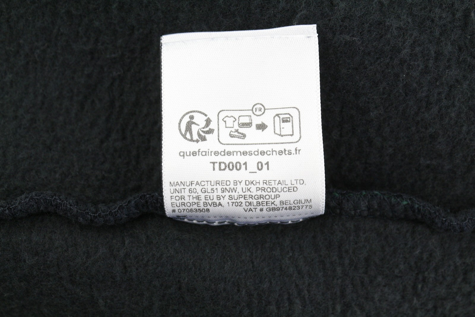 SUPERDRY Tokyo VL Men Hoodie M Black Patterned Logo Kangaroo Pocket Pullover