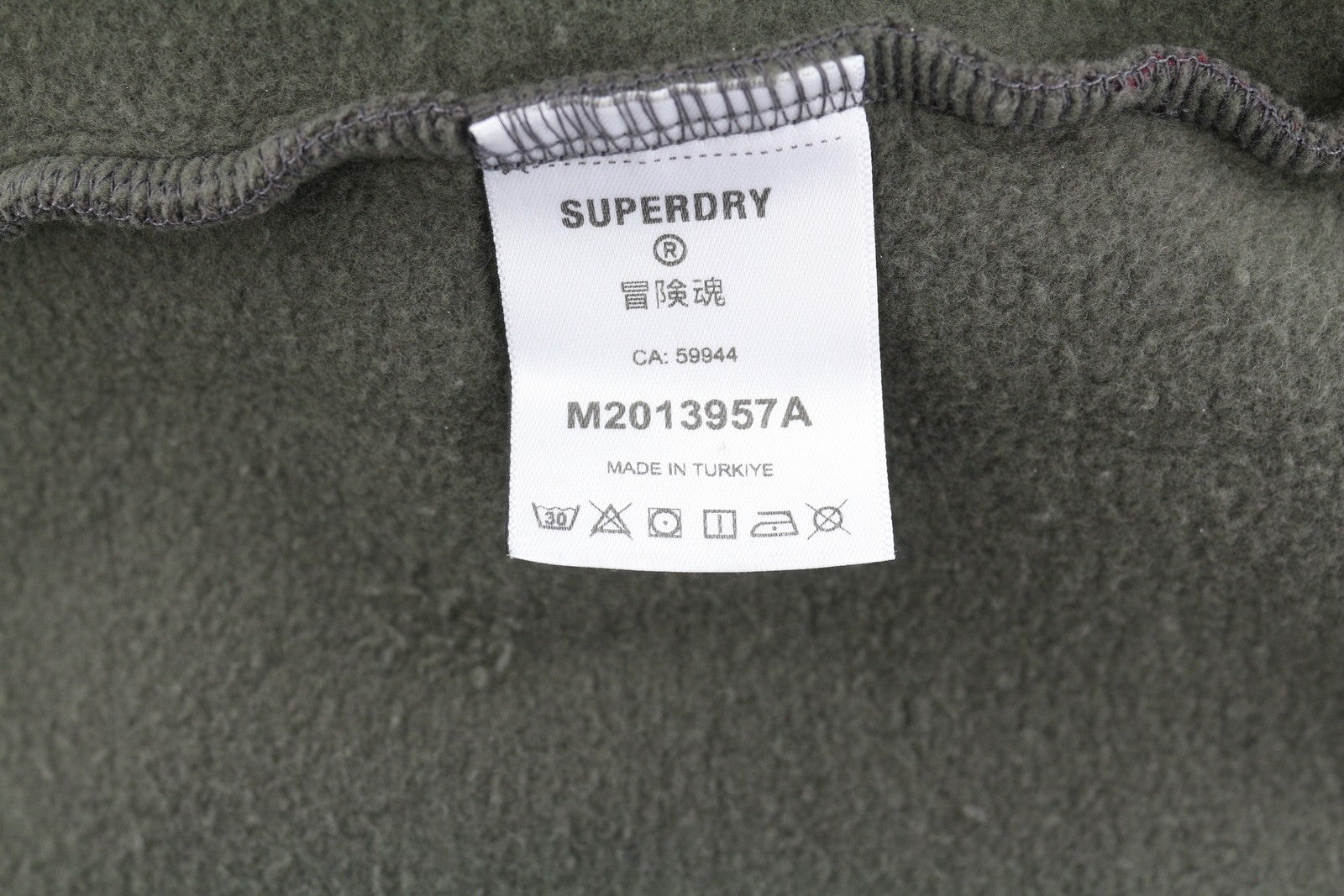 SUPERDRY Tattoo Back Graphic Loose Hood Men Hoodie M Grey Kangaroo Pullover