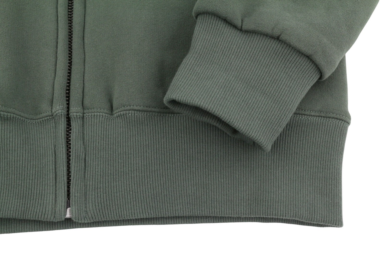 SUPERDRY Borg Lined Ziphood Men Hoodie M Green Sherpa Lined Pockets Full Zip