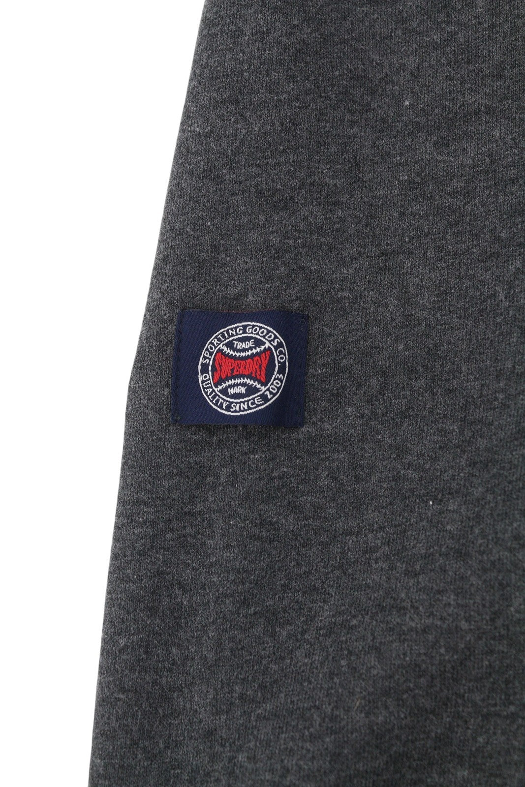 SUPERDRY Athletic VL Raglan Men Hoodie M Grey Melange Kangaroo Logo Pullover