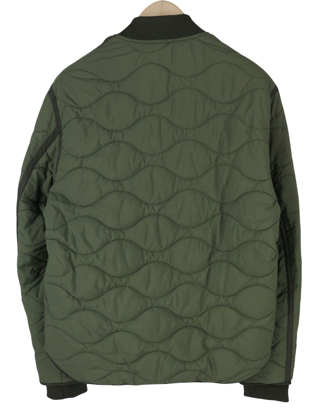 SUPERDRY Military Lined Men Jacket M Green Quilted Pockets Insulated Bomber