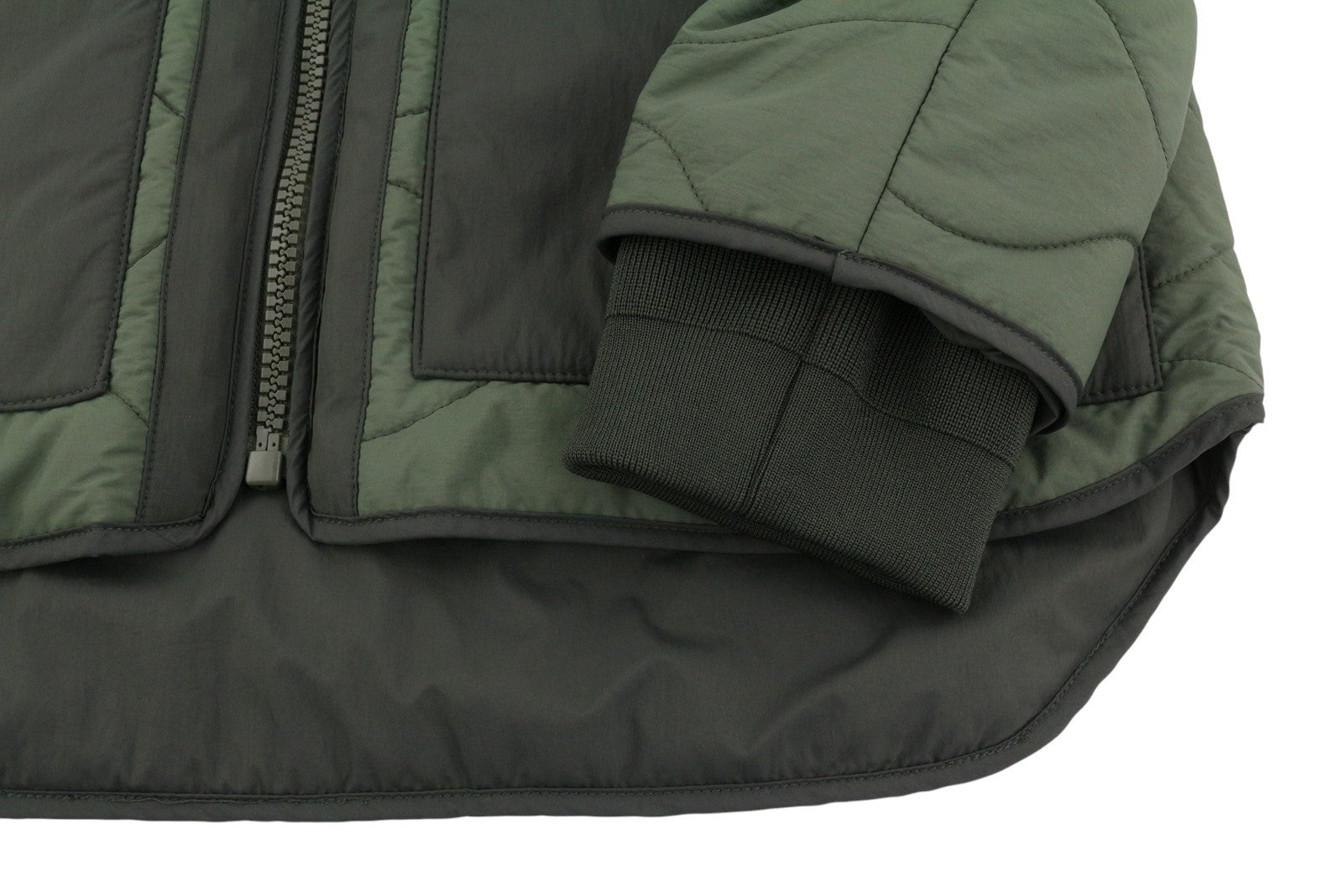 SUPERDRY Military Lined Men Jacket M Green Quilted Pockets Insulated Bomber