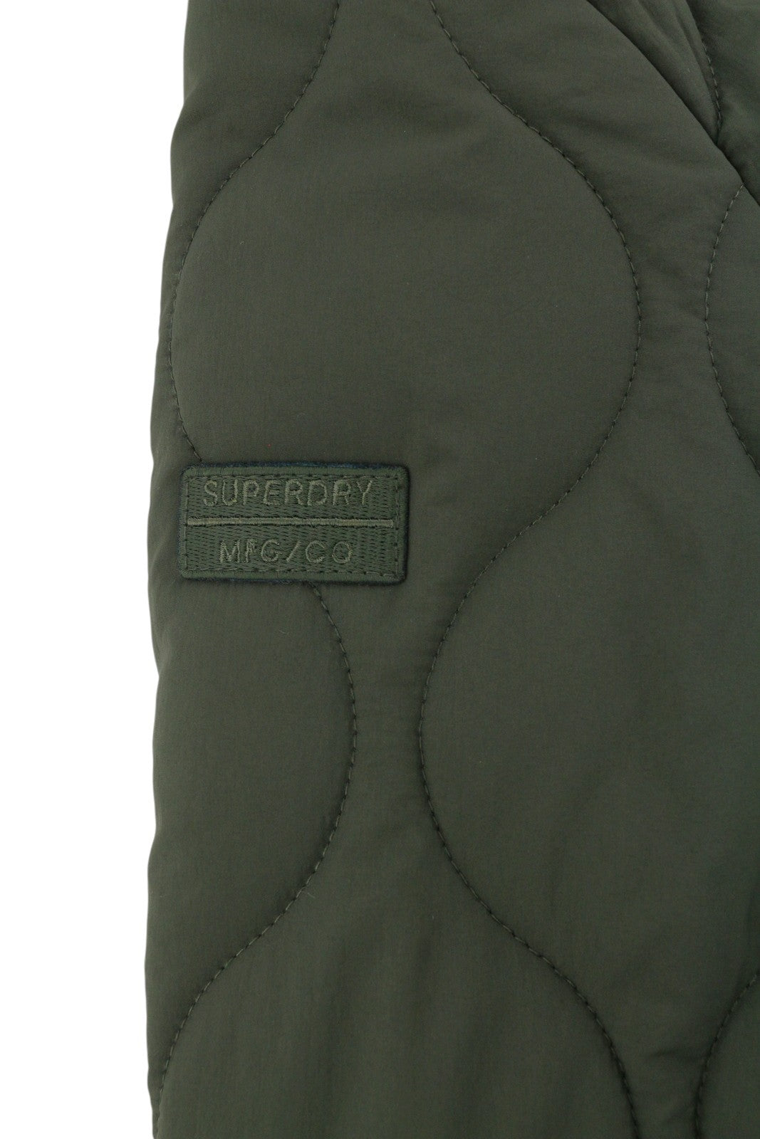 SUPERDRY Surplus Liner Overshirt Men Jacket M Green Quilted Padded Snap Button