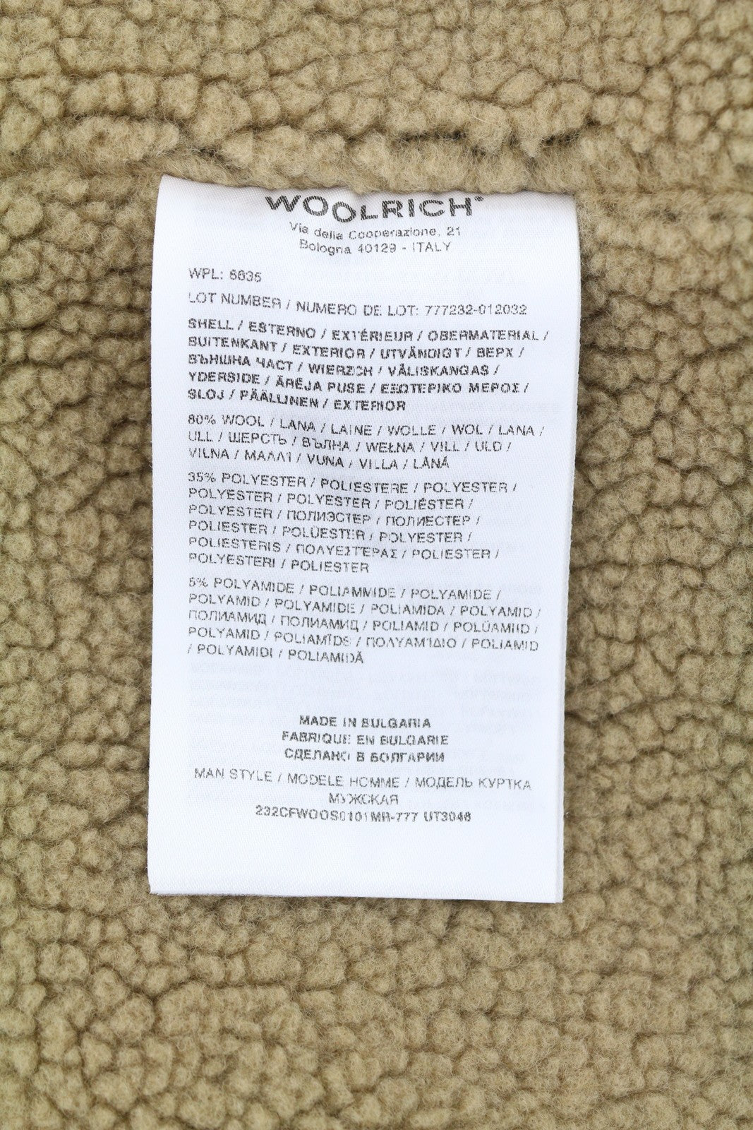 WOOLRICH Sherpa Timber Check Overshirt Men Jacket L Brown Wool Blend RRP515