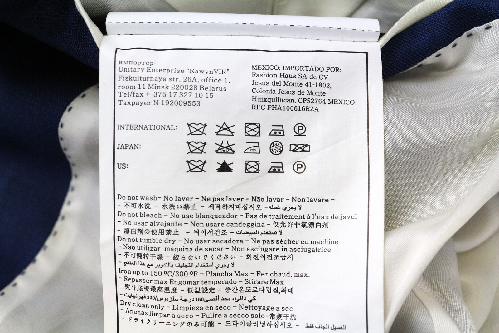 „SUITSUPPLY Napoli“ vyriškas švarkas UK36R mėlynas vilnonis vieneilis švarkas su įpjova atvarte 