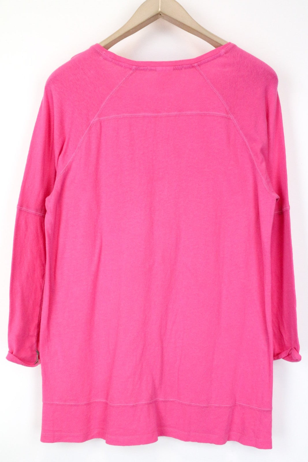 SCOTCH &amp; SODA Ams Blauw vyriškas rožinis marškinėliai su 3/4 rankovėmis, ryškios medvilnės 