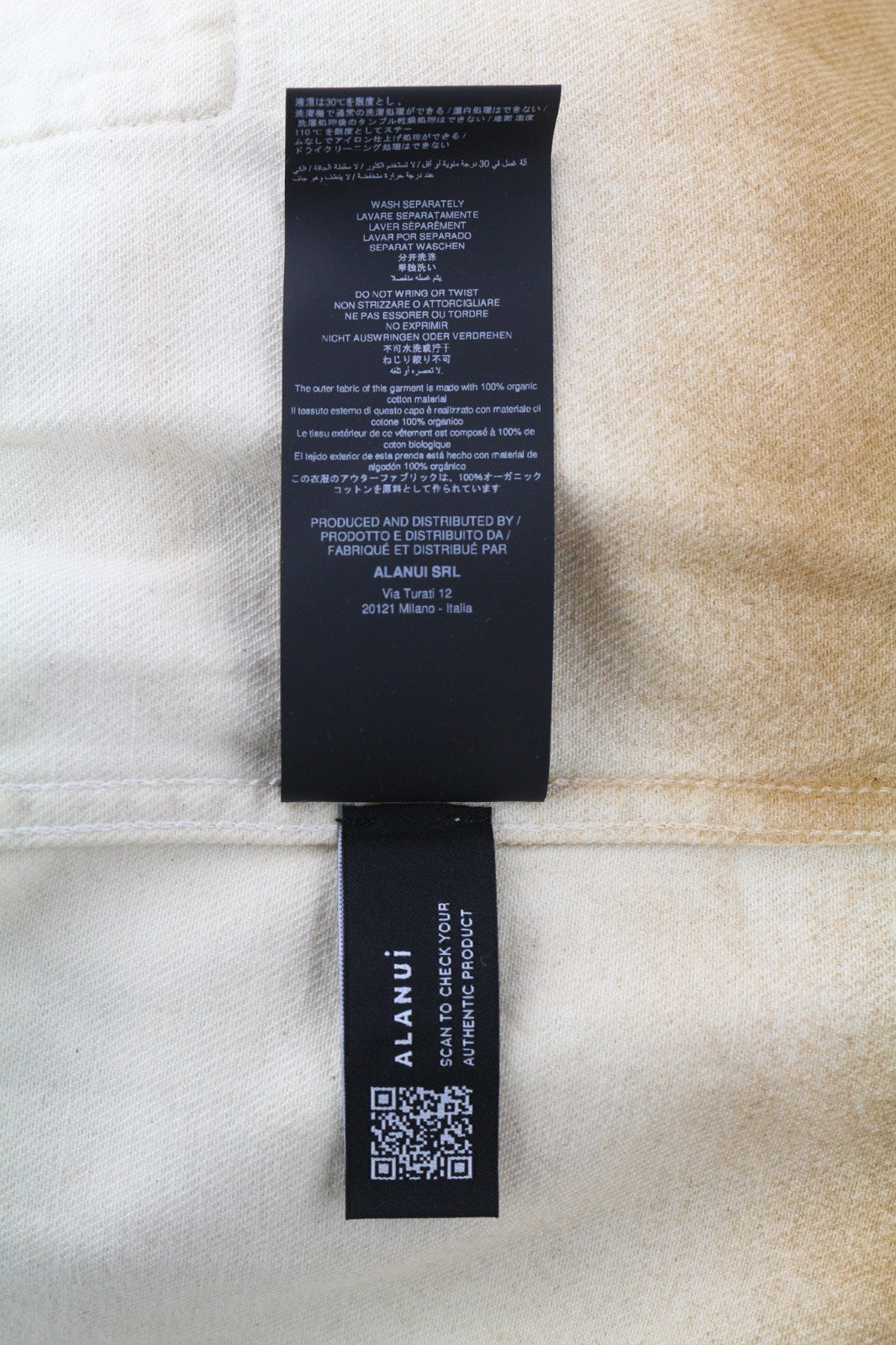 ALANUI ryškių atspalvių vyriški L dydžio smėlio spalvos rudi neapdoroto džinso unisex medvilniniai marškinėliai 