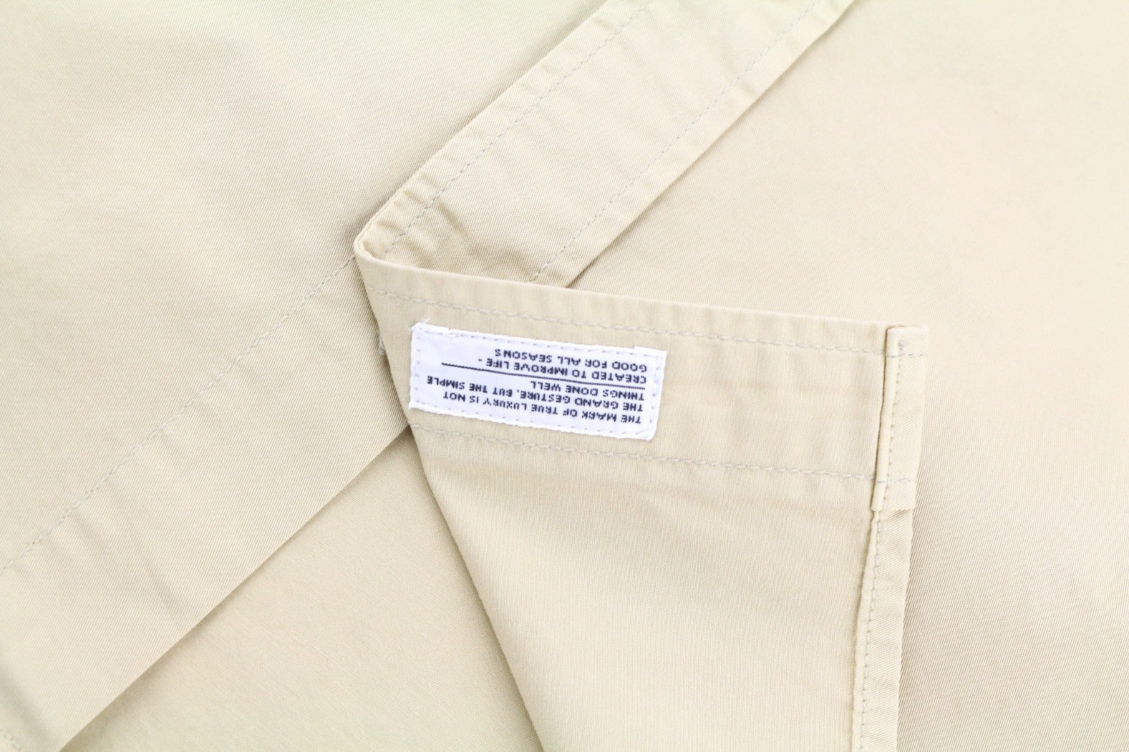 NORSE PROJECTS Men's M Beige Long Sleeve Cotton Button Casual Shirt