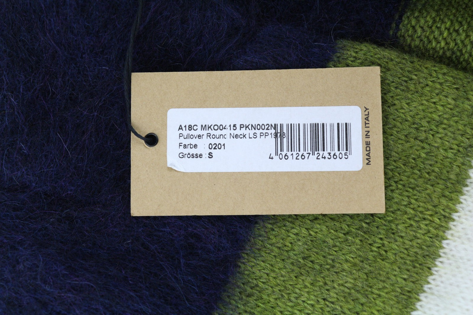 DSQUARED2 Women's S Multi Stripe Wool Mohair Alpaca Knit Long Overcoat RRP2845