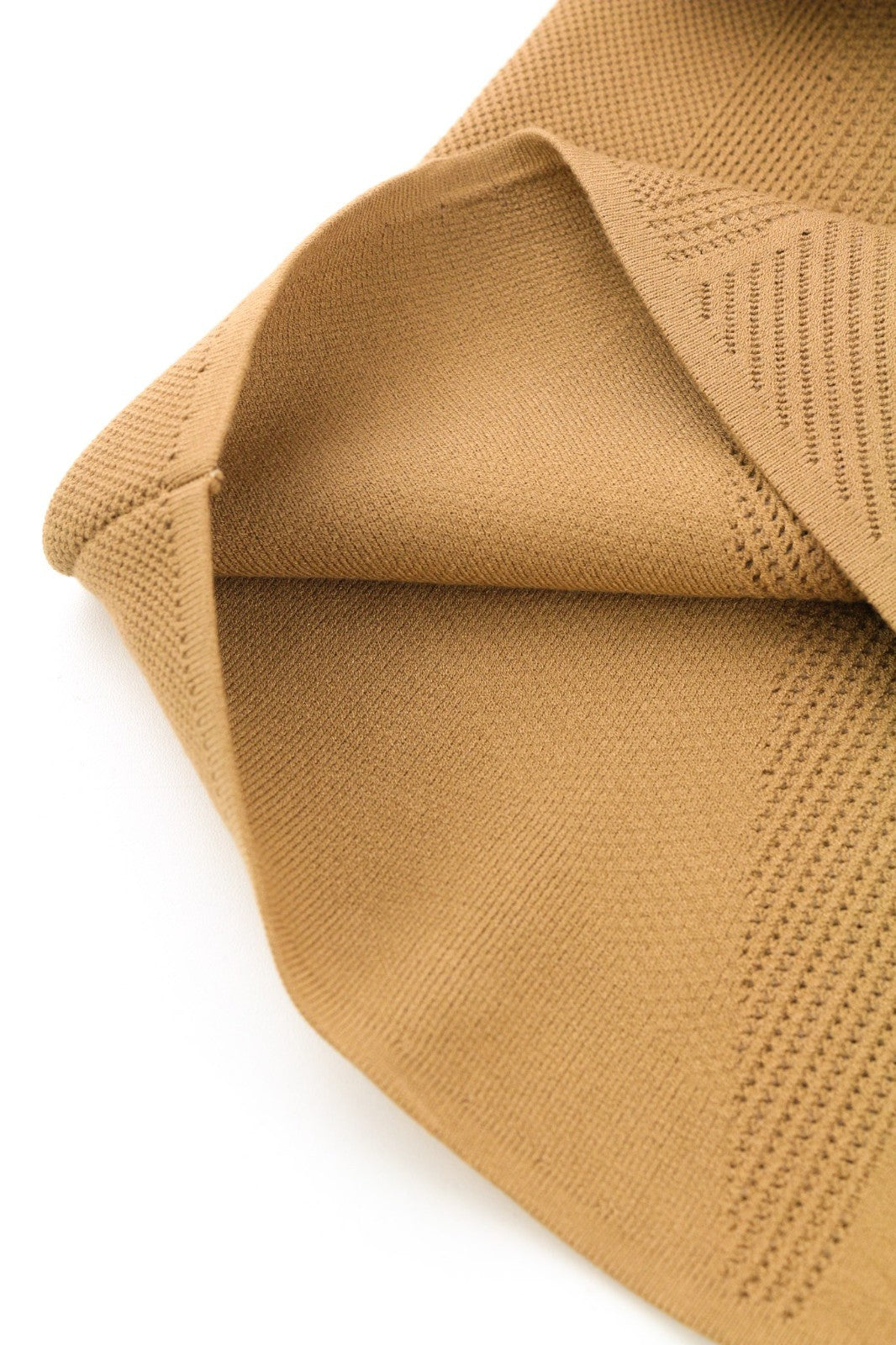 DSQUARED2 moteriška XS dydžio gelsvai ruda, be rankovių, surišama per šoną ir aptempta suknelė 