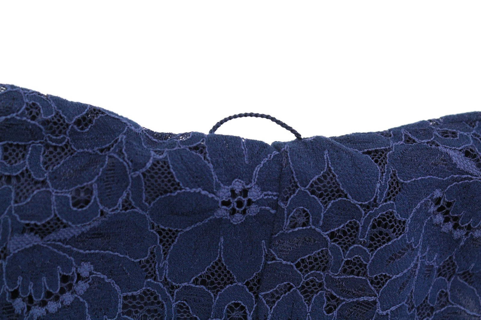 SANDRO moteriška 40 dydžio tamsiai mėlyna suknelė su nėriniuota nugara, užtrauktuku ilgomis rankovėmis, pamušalu 