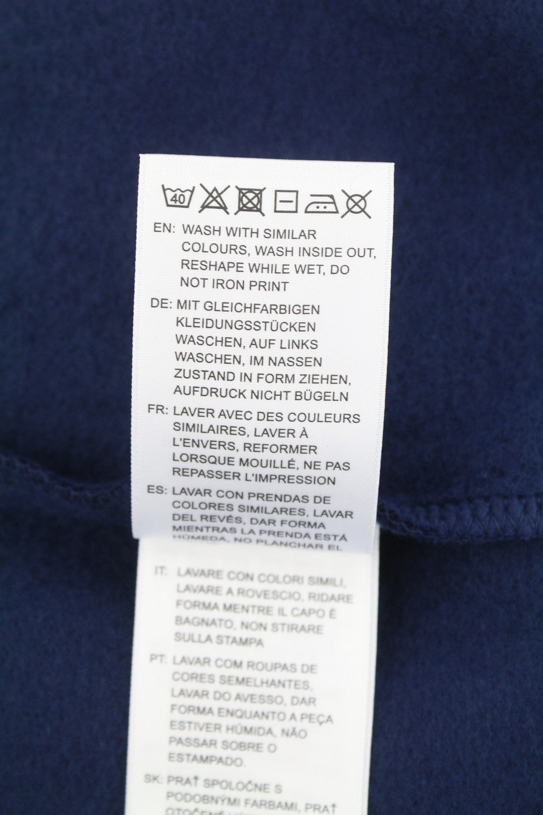 GANT Sport C-Neck Men Sweatshirt M Classic Blue Front Logo Long Sleeve Pullover