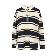 GANT Barstripe Heavy Rugger Men Sweatshirt 3XL Evening Blue Relaxed Rugby RRP119