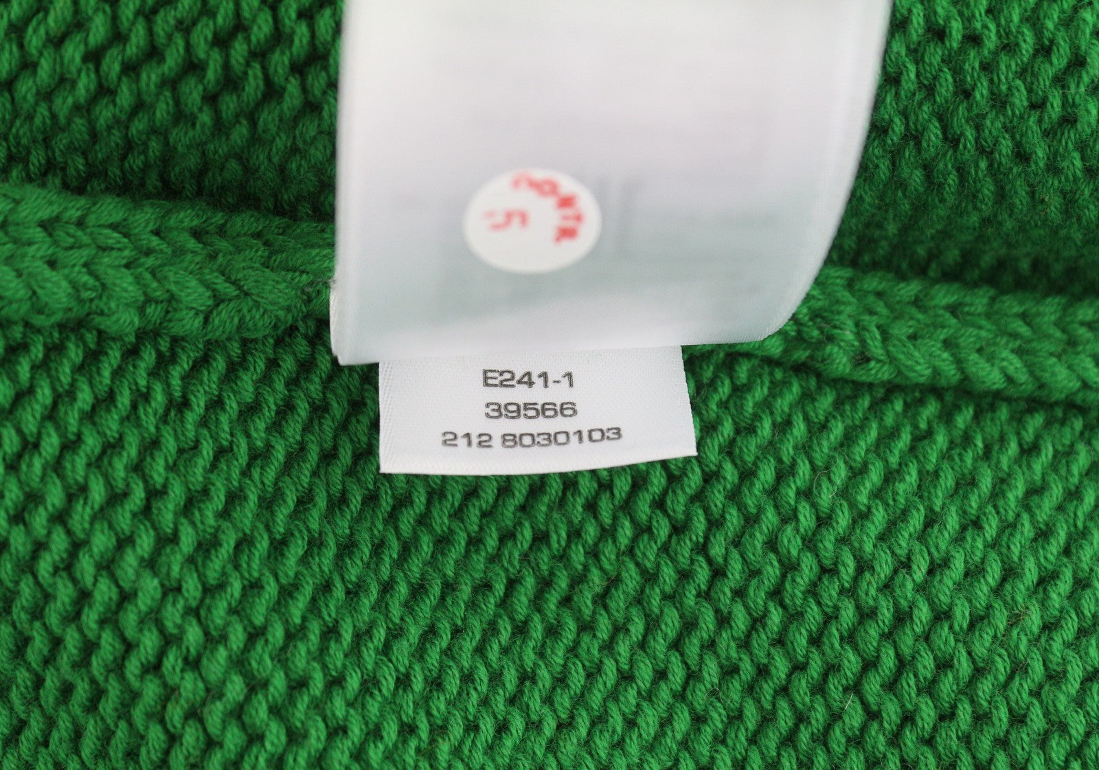 GANT Striped C-Neck Men Jumper M Lavish Green Cotton Tight-Knit Logo Pullover