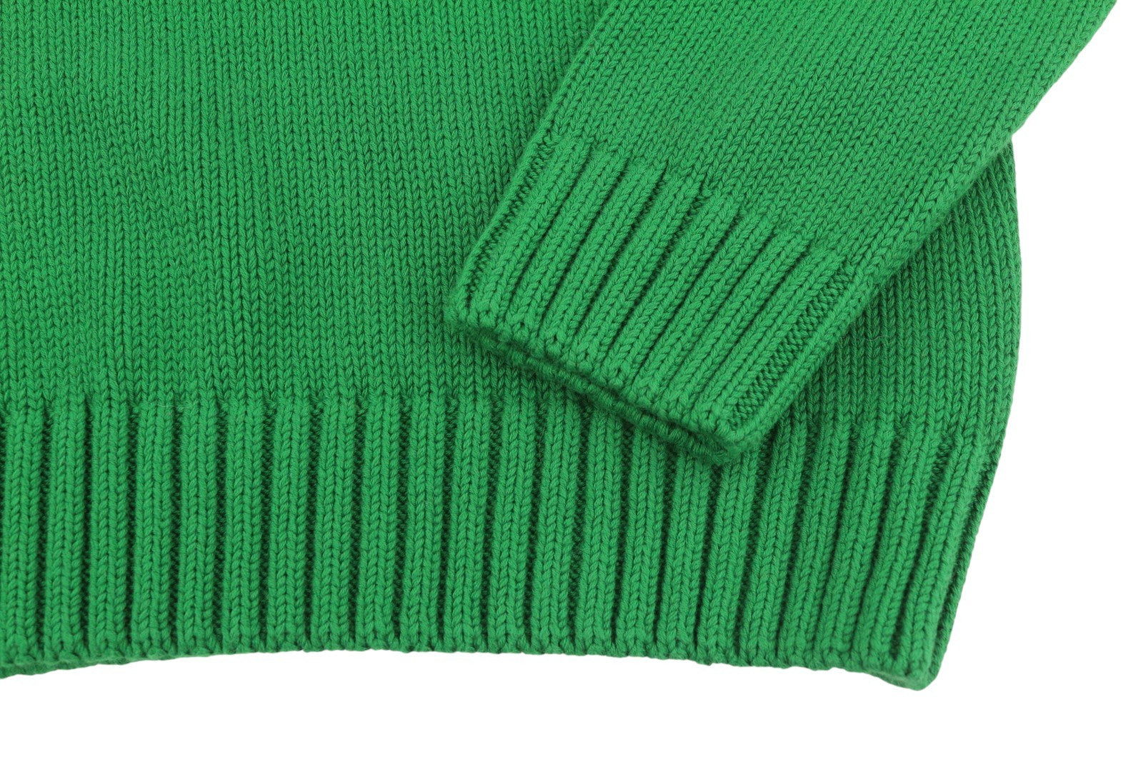 GANT Striped C-Neck Men Jumper M Lavish Green Cotton Tight-Knit Logo Pullover