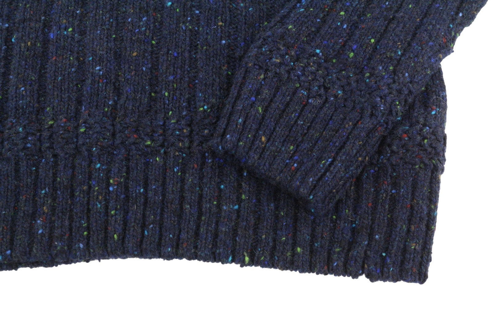 GANT „Neps Buttons“ vyriškas megztinis su imitacine kaklo linija, 2XL, mėlynas, vilnos mišinio megztinis, RRP179 