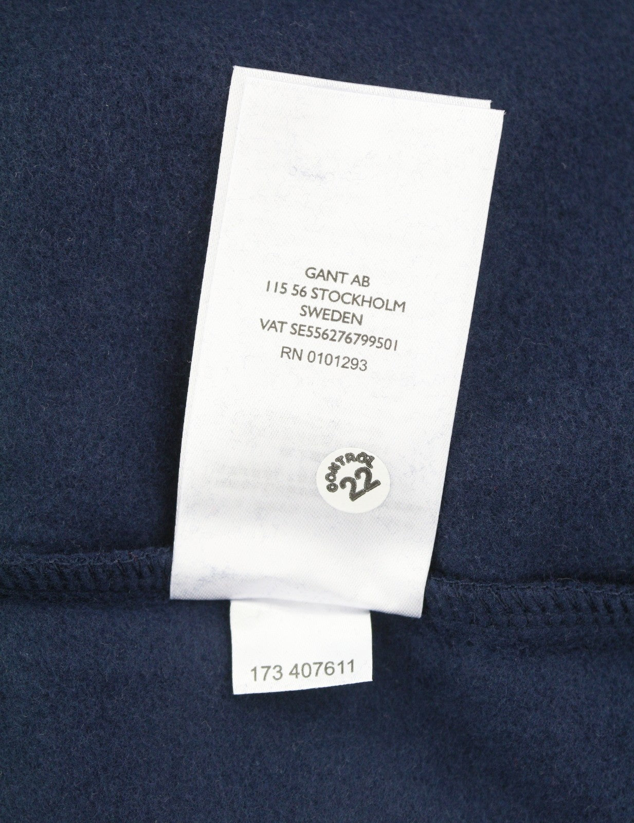 GANT klasikinis moteriškas džemperis su gobtuvu L dydžio, vakaro mėlynas, su kengūros kišene ir gobtuvu bei logotipu. 