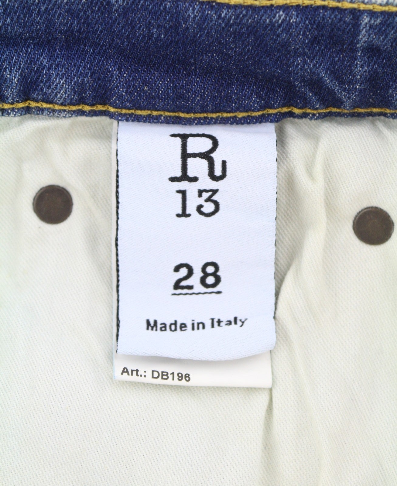 R13 Jane Women Jeans 28 Kelly Stretch Flared Leg Faded Blue Zip PF25 RPRP645