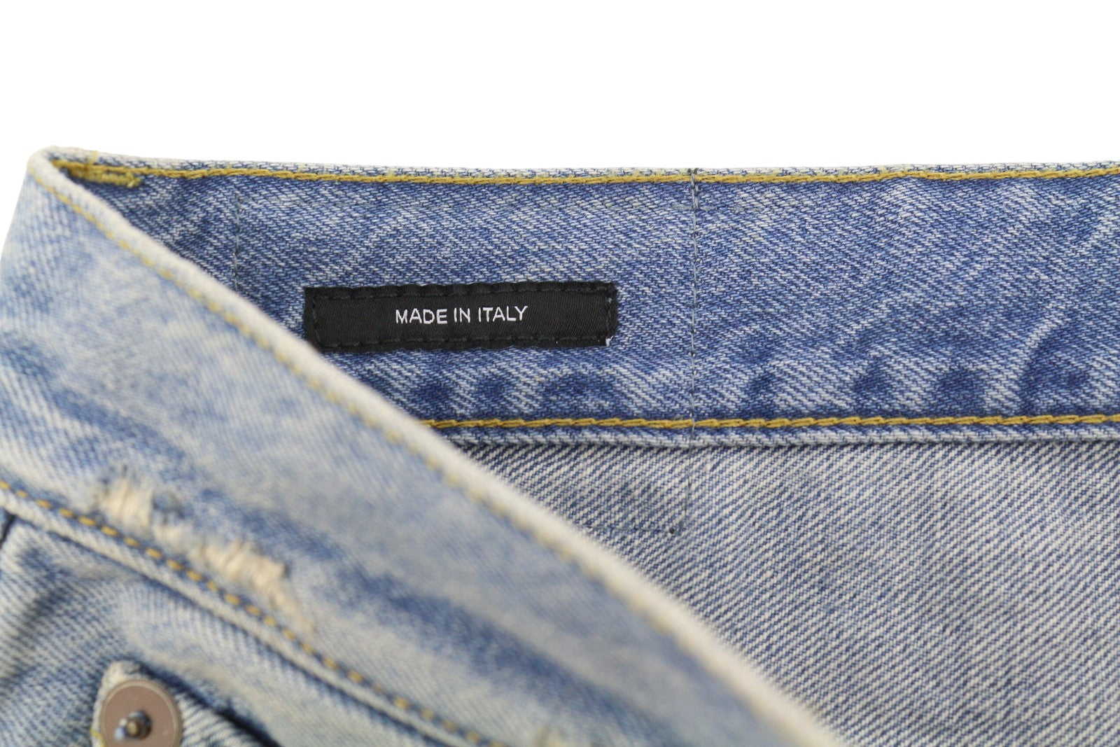 R13 X-BF Women Jeans 27 Merrin Blue Whiskers Washed Low Rise Zip Fly PF25 RRP799