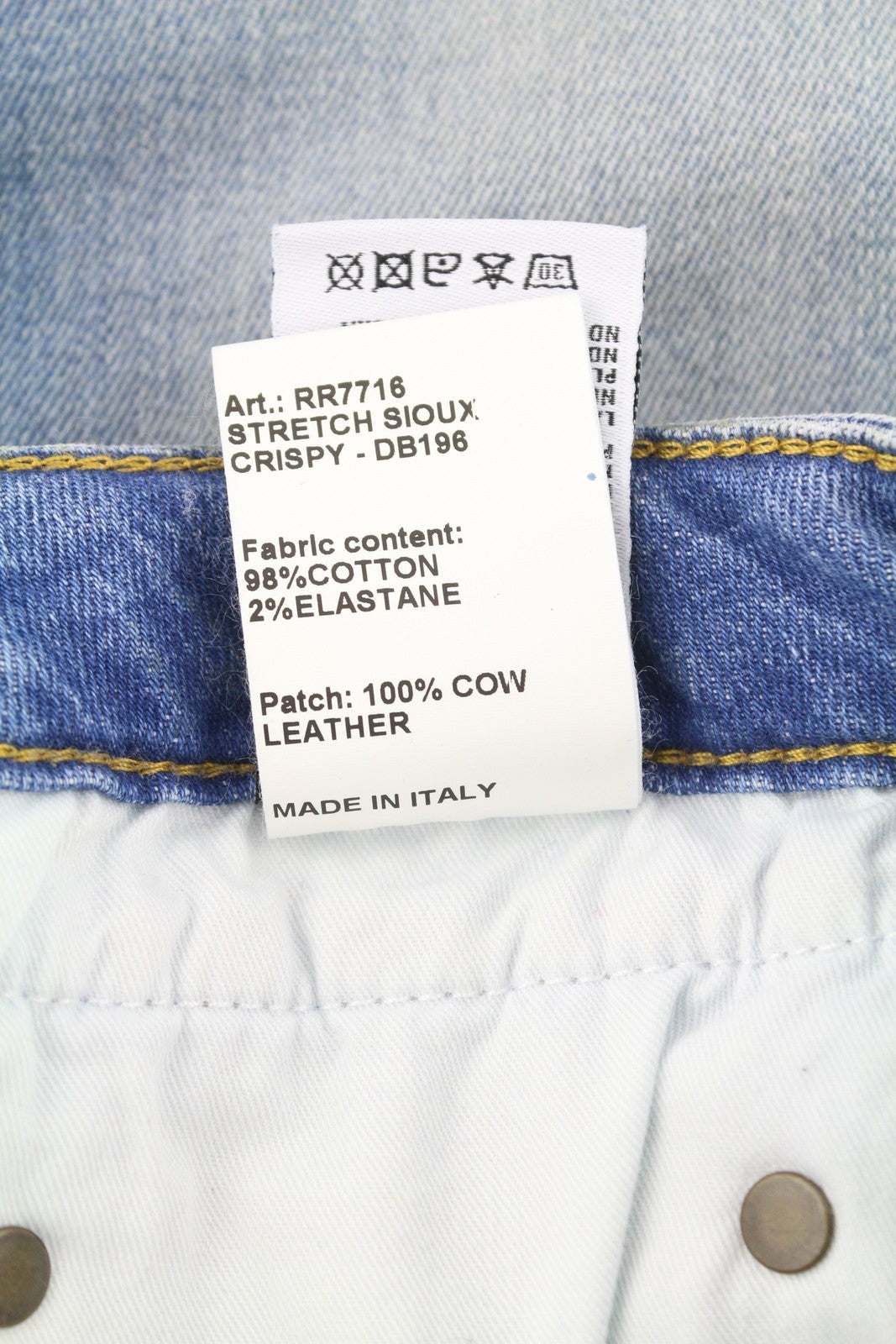 R13 Boy Straight W Rips Women Jeans 29 Jasper Stretch Low Rise Copped Faded Blue