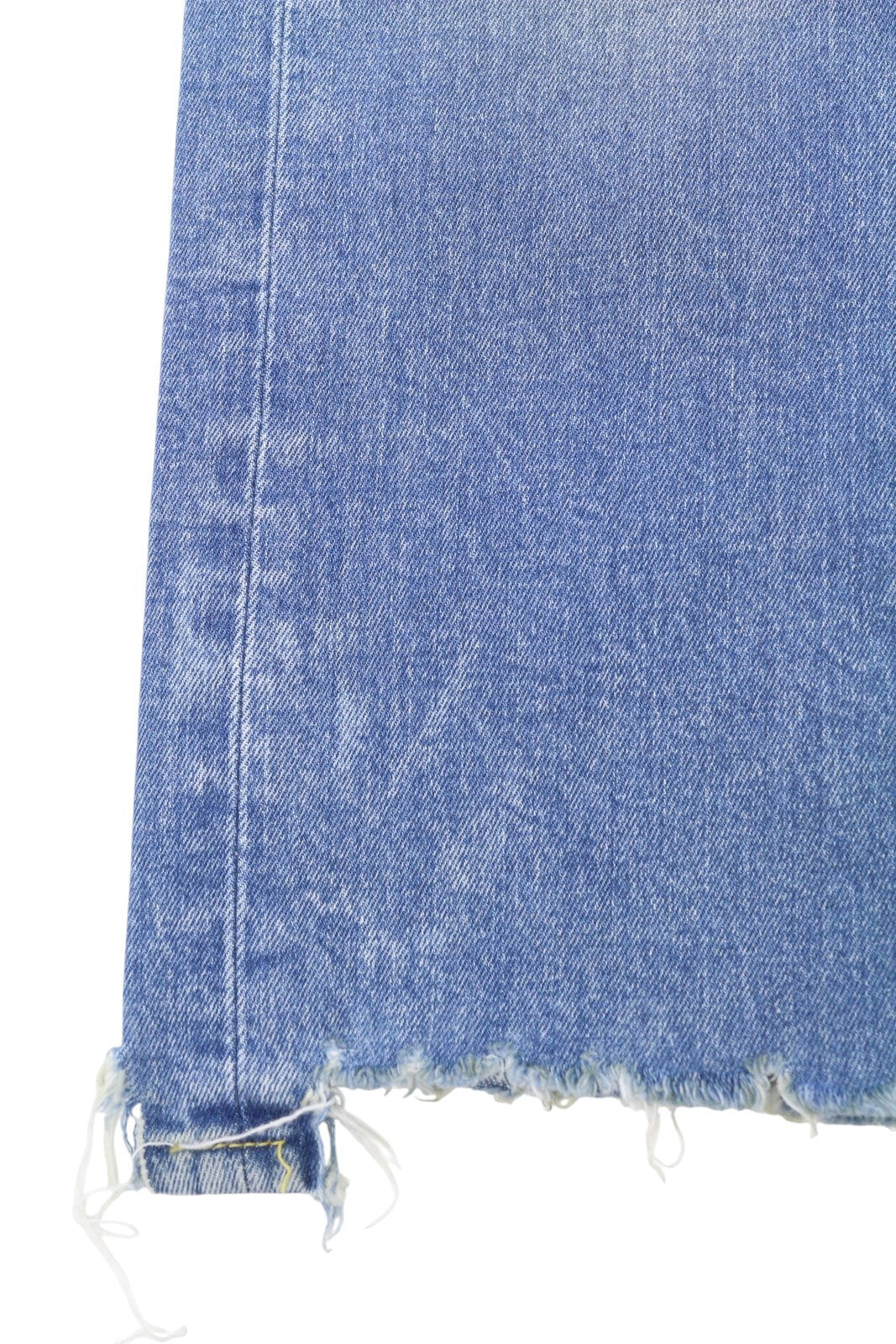 R13 Boy Straight W Rips Women Jeans 29 Jasper Stretch Low Rise Copped Faded Blue