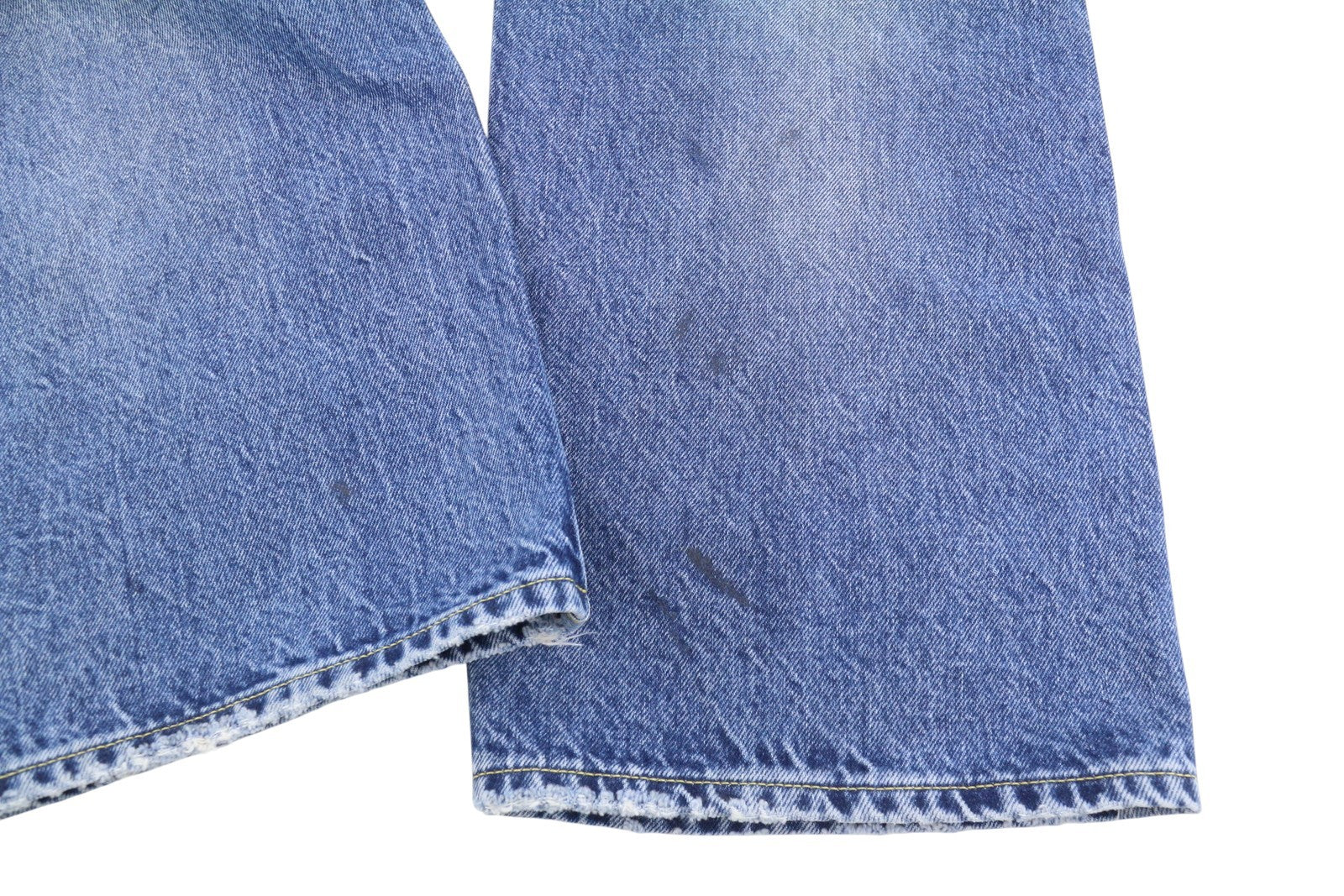 R13 Cuffed X-BF Women Jeans 29 Jasper Straight Fit Whiskers Faded Denim PF25