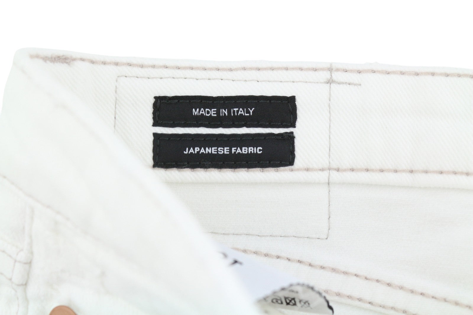 R13 berniukiški tiesūs moteriški džinsai 25 Bale balti trumpi, užtrauktuku iki kulkšnies PS25 RRP499