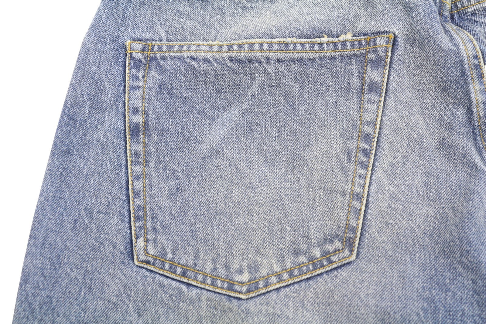 R13 Cuffed X-BF Women Jeans 29 Jasper Straight Fit Whiskers Faded Blue PF25